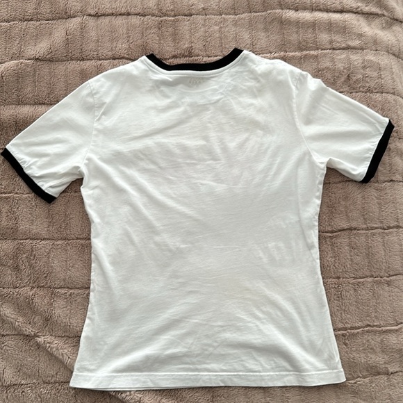 BARBIE T-SHIRT with neck and sleeve black cuff - Picture 2 of 3